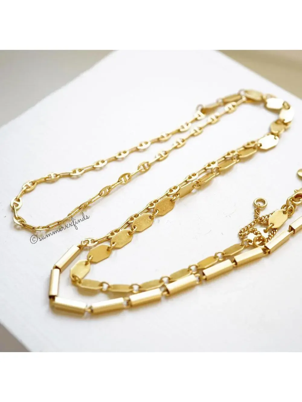 Madewell Mixed Mismatched Chain Long Necklace - Picture 3 of 6